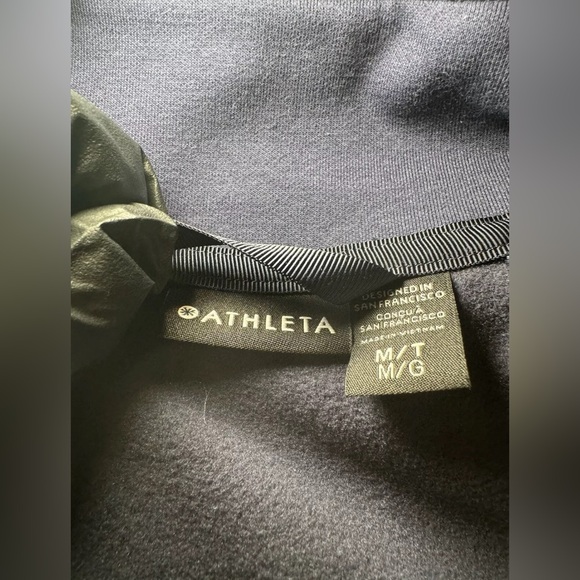 NWT Athleta Triumph Game Point Jacket, Blue/Side Stripes, Sz Medium Tall - Picture 7 of 12